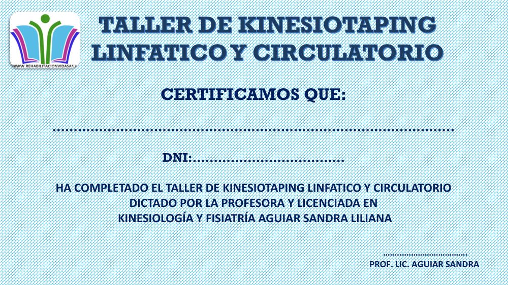taller de kinesiotaping linfático